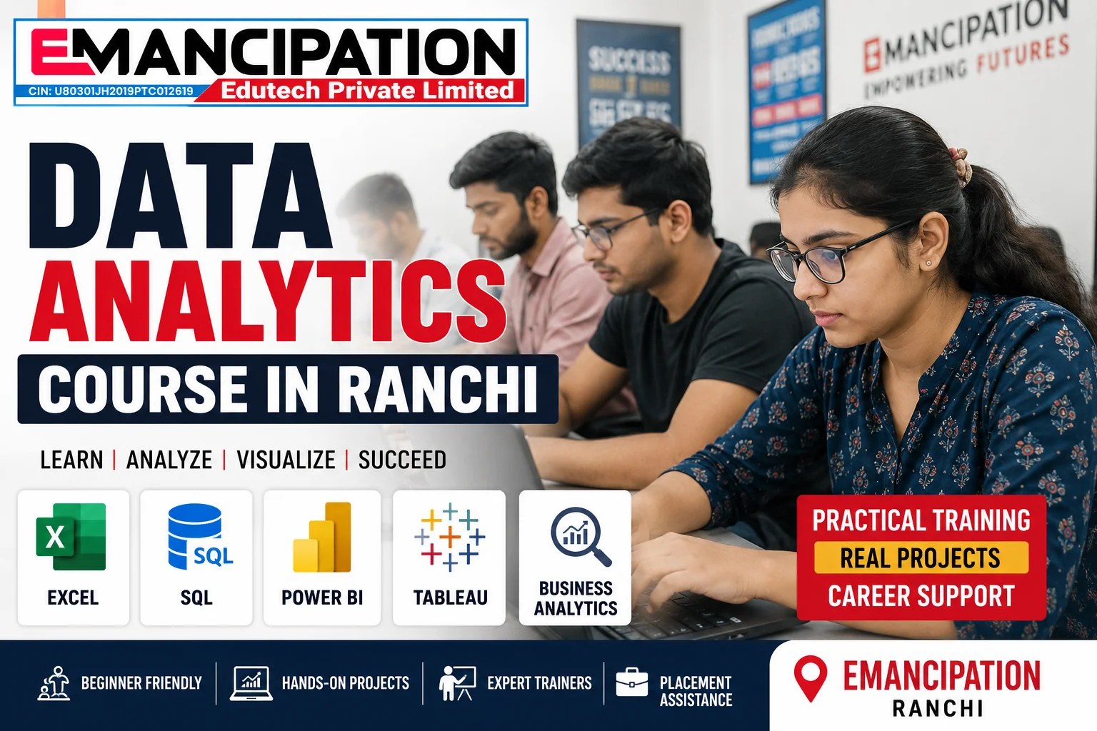 Data Analytics Course in Ranchi | Become a Job-Ready Data Analyst