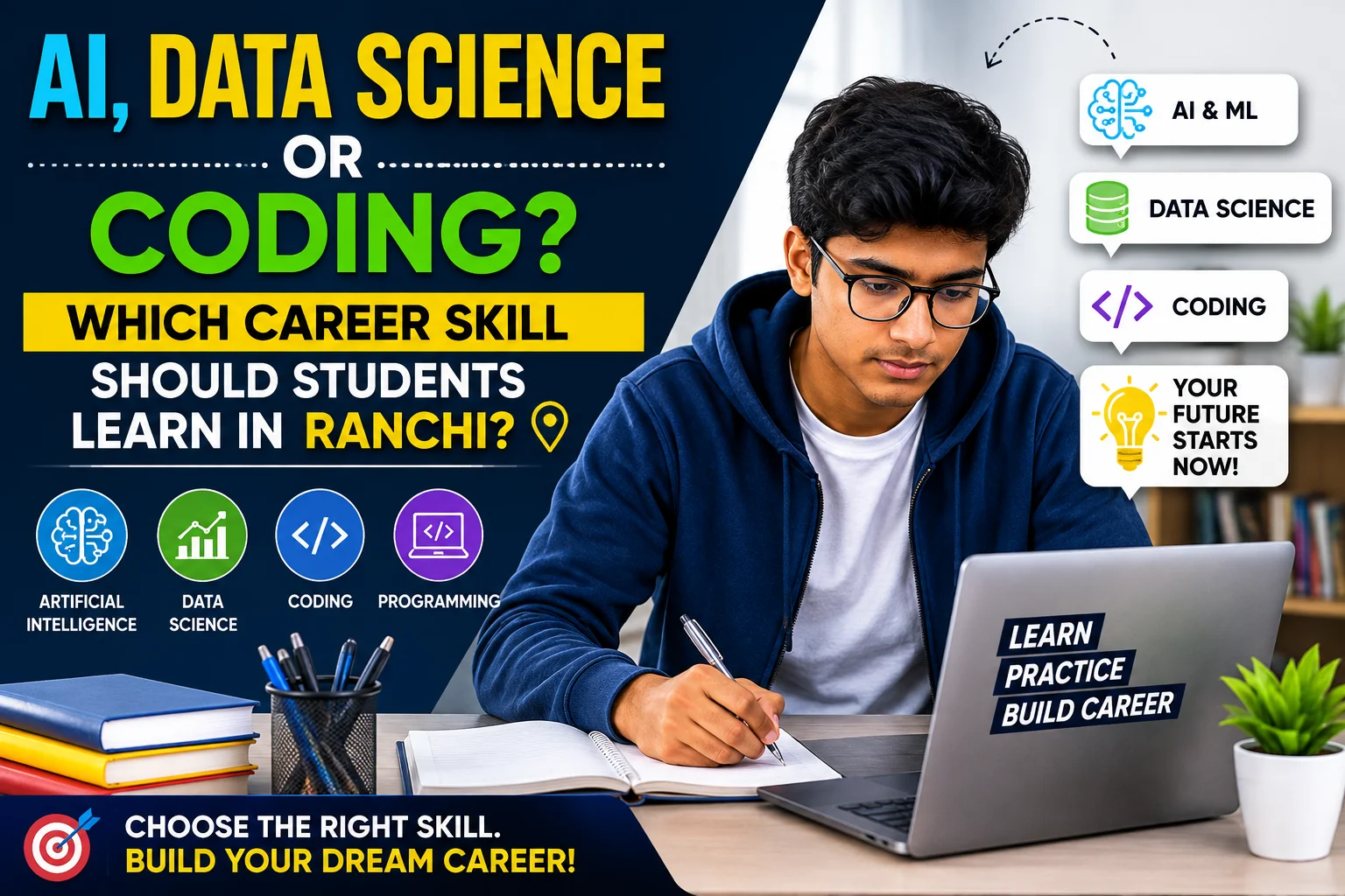AI, Data Science or Coding? Which Career Skill Should Students Learn in Ranchi?