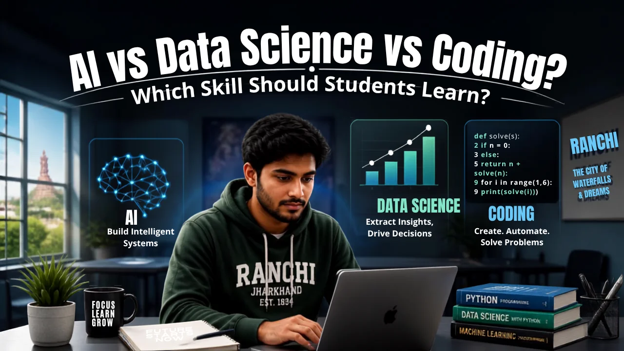 AI, Data Science or Coding? Which Career Skill Should Students Learn in Ranchi?