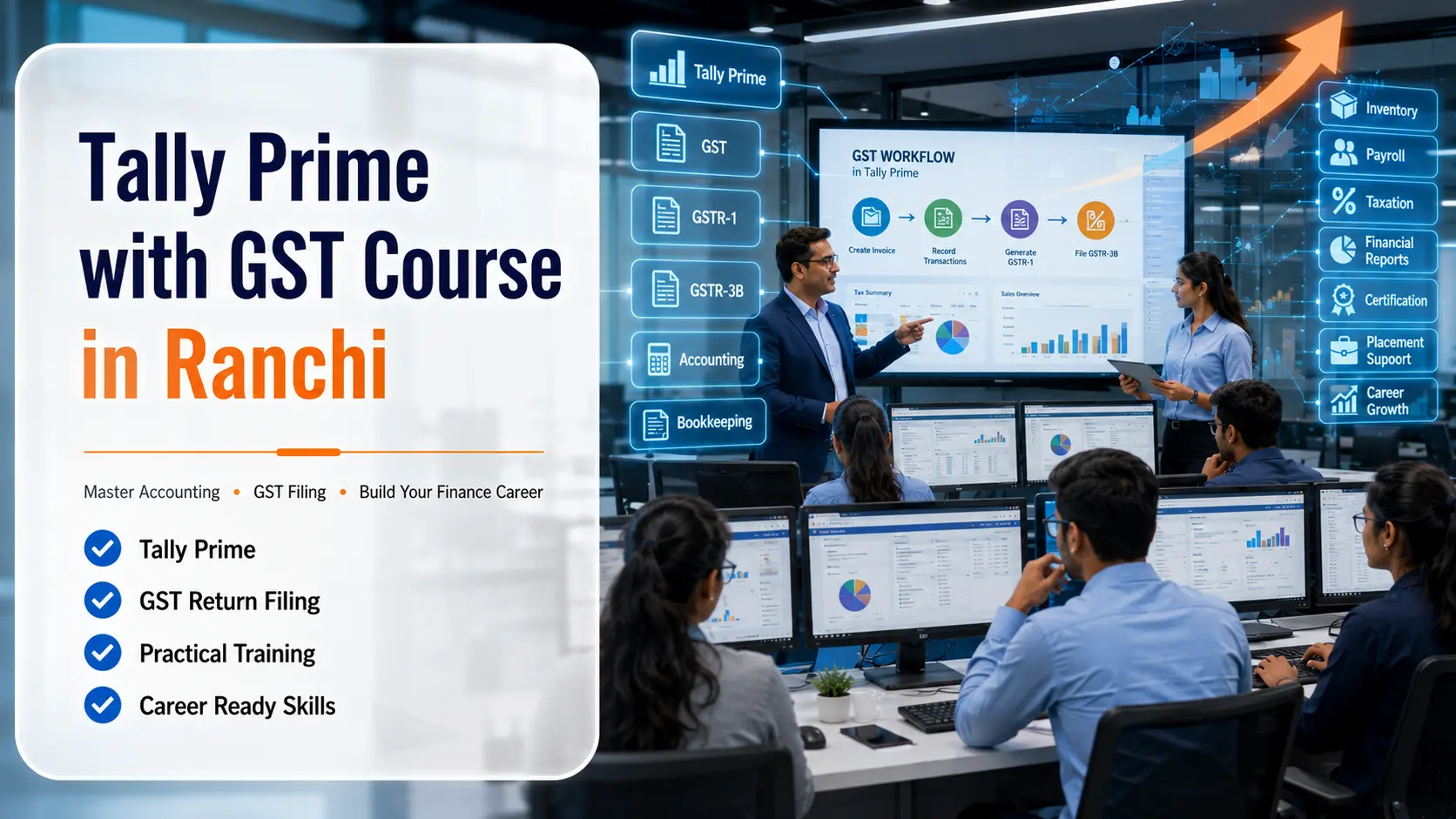 Tally Prime with GST Course in Ranchi